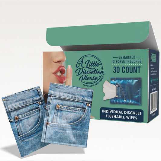 A Little Discretion Please - Flushable Wipes