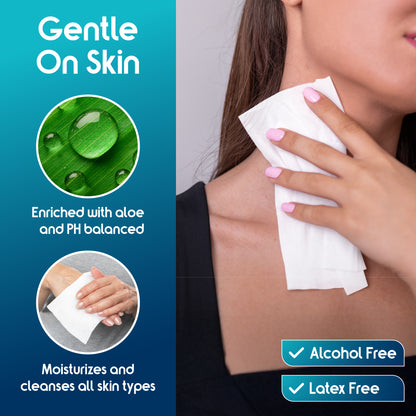 Inspire Thick Rinse Free Body Wash Wipes