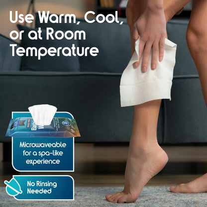 Inspire Thick Rinse Free Body Wash Wipes