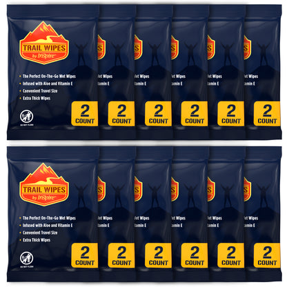 Inspire Trail Wipes | Camping Wipes Body Wipes Adults | Biodegradable Wipes For Camping, Travel, Gym