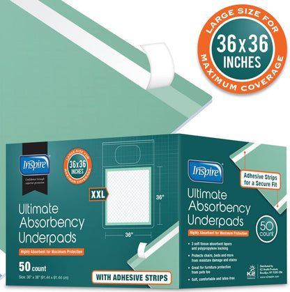 Inspire Under pads with Adhesive strips for securing