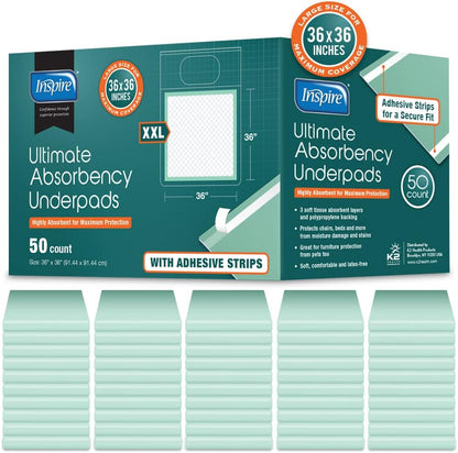 Dual Adhesive strips secure pad and keeps it in place bulk pack