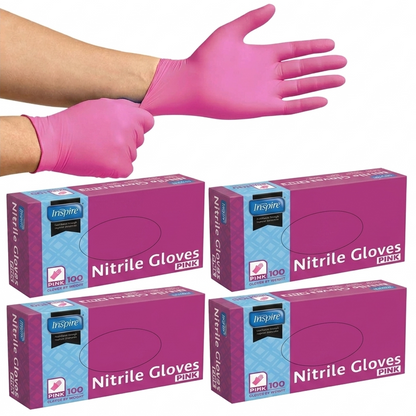 Inspire Nitrile Pink 100 Count