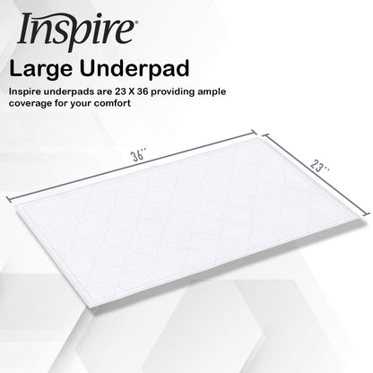 Washable and Reusable Bed Pad 23 x 36 3 Pack