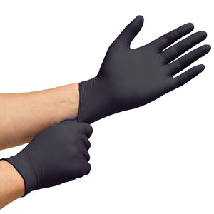 Inspire Black Nitrile Gloves