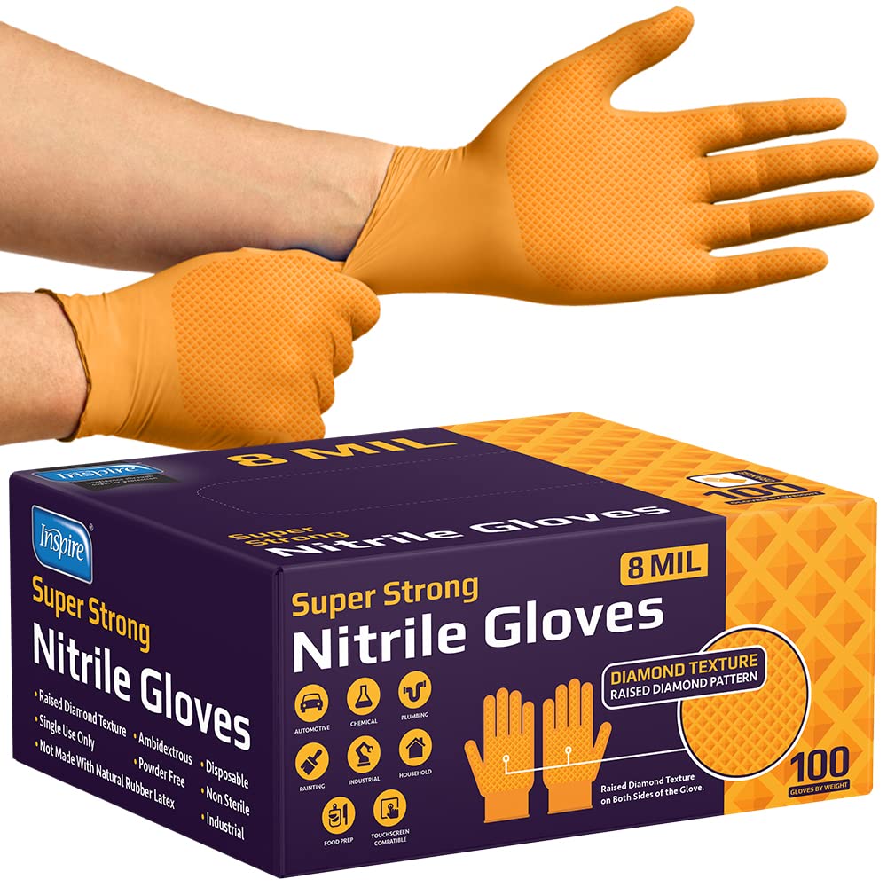 Inspire 8 MIL Gloves Single Box of 100 - K2 Health Products