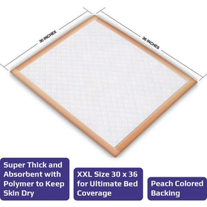 Inspire 30 x 36 Super Absorbent Bed Pads Incontinence Disposable