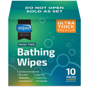 Ultra Thick Rinse Free Body Wash Wipes