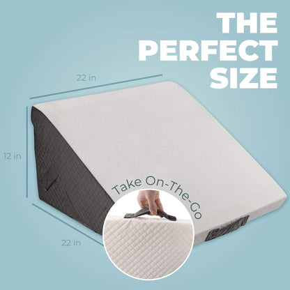 Adjustable Wedge Pillow For Reading And Improved Sleep Quality with Deep Immersion And Memory Foam