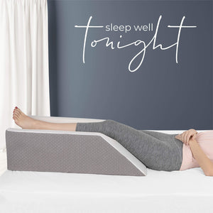 leg wedge pillow that elevates your leg and helps maintains proper posture