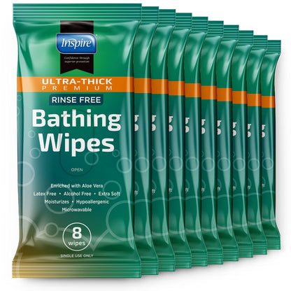 Ultra Thick Rinse Free Body Wash Wipes