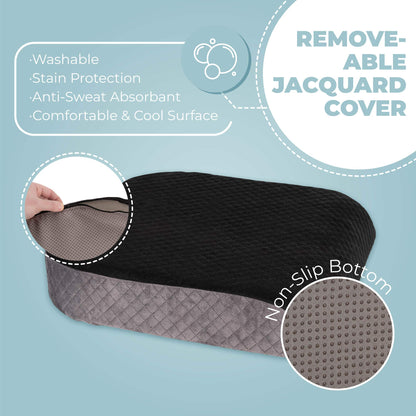 Kolbs Extra Large Seat Cushion With Plush Memory Foam