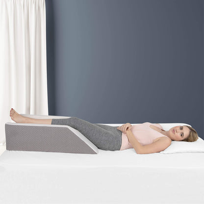 leg wedge pillow that elevates your leg and maintains proper positioning for comfort
