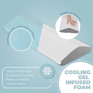 Elegant Pillow With Cooling Gel Infused Foam